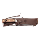Jachtmes, PUMA, AUTOMESSER, RVS/Pruimenhout, 15cm, doos