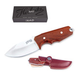 Jachtmes, Herbertz, Selektion, RVS/Sandelhout, etui, doos