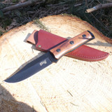 Couteau de chasse, Herbertz, Selektion, acier inoxydable / bois de cocobolo, coffret