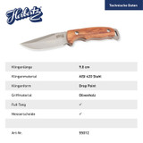 Outdoormes, Herbertz, RVS/Olijfhout, Nylon etui, doos