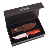 Couteau de chasse, PUMA TEC, acier inoxydable/bois de pakka, 11cm, boîte