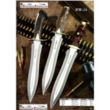 Couteau de chasse,Muela,BW-24S,rvs/pakka/br.cuir,2slice