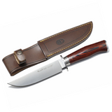 Couteau de chasse,Muela,ElkRI,acier inoxydable/packah wood,cuir et