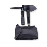 Inklapbare schop, Herbertz, zwart, nylon etui, doos
