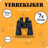 Verrekijker, Homey's, Marler B2, BK7, blauw, 7x50, doos