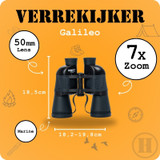 Verrekijker, Homey's, Marler B2, BK7, blauw, 7x50, doos