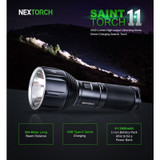 Lanterne, NexTorch, ST11, 3500lum, rechargeable, aluminium, étui de transport