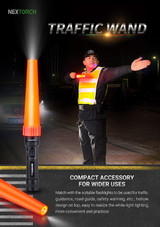 Opzetkegel, NexTorch, 180cm, kunststof, voor zaklampen