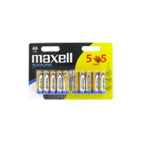 Pile,10pcs,Maxell,AA,Alcaline,1.5V,blstr