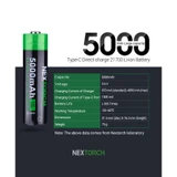 Batterij, NexTorch, 21700 Li-Ion, USB-C oplaadbaar, 4800mAh