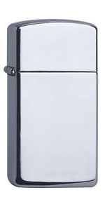 Briquet,Zippo,Slim,Chrome High Polished,avec.,coupe-vent