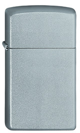 Briquet,Zippo,Slim,Satin Chrome,métal,coupe-vent