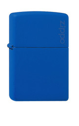 Briquet,Zippo,Regular,Logo bleu royal mat,métal
