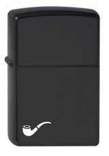 Briquet,Zippo,Briquet à pipe,noir mat,métal,coupe-vent.
