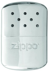 Chauffe-mains, Zippo, Chrome, 12 heures, rechargeable, carte