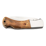 Couteau de poche, Herbertz, brun, acier inoxydable/bois racine, 18cm, boîte
