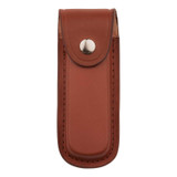 Pochette de ceinture, Herbertz, cuir brun cognac, 13cm, bouton, boîte