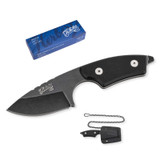 Couteau d'extérieur, Herbertz, noir, acier inoxydable/G10, étui en plastique, boîte