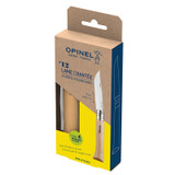 Couteau de poche, Opinel, N°12 Inox, dentelé, bois de hêtre, coffret Couteau de poche, Opinel, N°12 Inox, dentelé, bois de hêtre, coffret