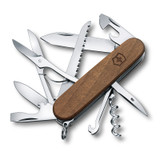 Couteau de poche,Victorinox,SwissArmy,HuntsmanWood,13funct.,noyer,ds