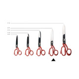 Kleermakersschaar, Homey's, Elastodur, kartel, 26 cm, kaart