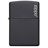 Aansteker, Zippo, Classic Logo, Matte Black, doos Aansteker, Zippo, Classic Logo, Matte Black, doos