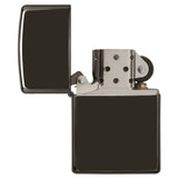 Briquet, Zippo, Ebène, Noir poli, boîte