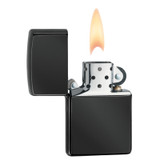 Briquet, Zippo, Ebène, Noir poli, boîte