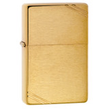 Aansteker, Zippo, Vintage, Brushed Brass, doos