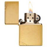 Briquet, Zippo, Vintage, Brushed Brass, boîte