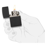 Briquet, Zippo, Classic, noir craquelé, boîte