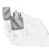 Briquet, Zippo, Diagonal Weave Chrome, boîte