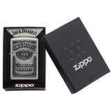Aansteker, Zippo, Jack Daniel's, Polished Chrome, doos