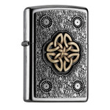 Briquet, Zippo, nœud celtique, Street Chrome, boîte