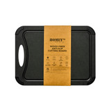 Snijplank, Homey's, FIBR, zwart, 370x275mm, sleeve