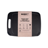 Planche à découper, Homey's, noir, fibre de bois, 370x275mm, pochette
