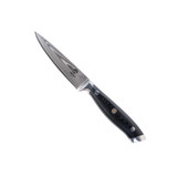 Couteau d'office, HOMIZU, VG-10 Damask/G10, noir, boîte