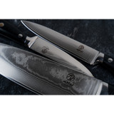 Couteau d'office, HOMIZU, VG-10 Damask/G10, noir, boîte