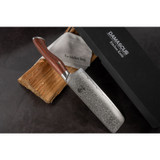 Hachoir, HOMIZU, VG-10 Damas/Bois de rose, brun, boîte