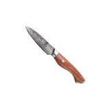 Couteau d'office, HOMIZU, VG-10 Damask/Rosewood, brun, boîte
