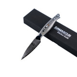 Couteau d'office, HOMIZU, VG-10 Damast/G10, noir et blanc, boîte