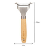 Eplucheur fin, Culinare Naturals, dentelé, acier inoxydable/Bambou, blister