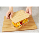 Boite alimentaire, Culinare, verre, 1050ml, manchon