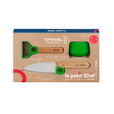 Set de cuisine pour enfants, Opinel Le Petit Chef, 3 pièces, vert