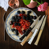 Tafelmessenset 4-delig, Opinel, Facette Mix, glad, doos Tafelmessenset 4-delig, Opinel, Facette Mix, glad, doos