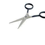 Kappersschaar, Homey's, zwart, microkarteling, 12cm, doos