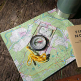 Liniaalkompas, Herbertz, transparant, loep, doos