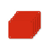Snijplaat, 5x, Profboard serie 1000, rood, 30x40cm