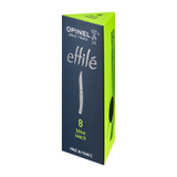 Couteau de poche N°08, Opinel Effilé, acier inoxydable/hêtre, coffret
