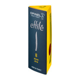 Couteau de poche N°08, Opinel Effilé, acier inoxydable/olive, coffret